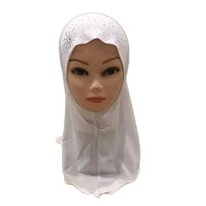 Yomo musulmán <span class=keywords><strong>niñas</strong></span> pequeñas bufandas <span class=keywords><strong>de</strong></span> algodón liso Hijabs con piedra solar pañuelo étnico islámico <span class=keywords><strong>Mantilla</strong></span> para niños - Product Image 4