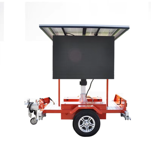 Op Zonne-Energie Aangedreven Aanhangwagen Vms Mobiele Led Variabele Boodschap Teken Waterdicht Auto Dimmen Bord - Product Image 2