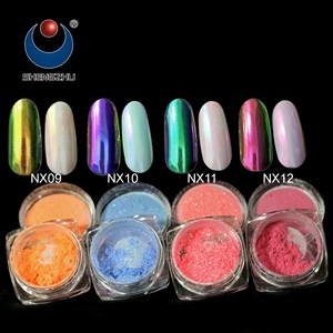 <span class=keywords><strong>Poudre</strong></span> de pigment <span class=keywords><strong>effet</strong></span> aurore sirène chrome série NX pour le frottement des ongles, vernis à ongles gel, laque à ongles - Product Image 2