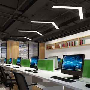 Đèn LED Treo Hình Chữ V Đơn Giản Bán Chạy Đèn Trần Hình Mũi Tên Vỏ Kim Loại Màu Đen - Product Image 6