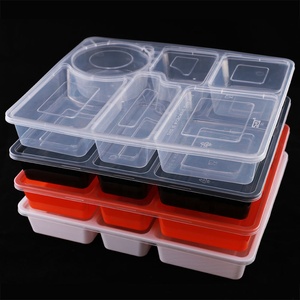 Dùng một lần giá rẻ lấy đi dùng một lần nhựa Hộp Ăn Trưa bao bì thực phẩm <span class=keywords><strong>container</strong></span> ngăn với nắp - Product Image 6