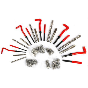 Kit de réparation de filetages <span class=keywords><strong>Helicoil</strong></span> ST Tap Tool 131 pièces métrique ou SAE, avec outil manuel et mallette rigide, pour filetages abîmés M5 <span class=keywords><strong>M6</strong></span> M8 M10 M12 - Product Image 2