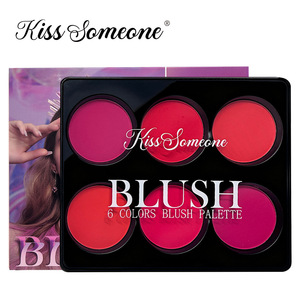 Nueva Paleta de Maquillaje al por Mayor 2026: Colorete Mate Impermeable de 6 Tonos, Tamaño Regular 54g, Estilo Europeo-Americano, Multicolor - Product Image 2