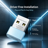 Adaptador WiFi USB Externo Mini de 150Mbps, Sin Controladores, 2.4GHz IEEE802.11n, Tarjeta de Red Inalámbrica para Computadora de Escritorio y Portátil, en Stock