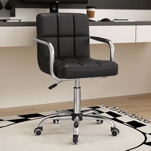 Sgabello da <span class=keywords><strong>Bar</strong></span> Moderno in Metallo, Sedia Girevole Regolabile con Seduta in PU <span class=keywords><strong>e</strong></span> Base Stabile per Cucina, <span class=keywords><strong>Bar</strong></span>, Caffè <span class=keywords><strong>e</strong></span> Ristorante - Product Image 3