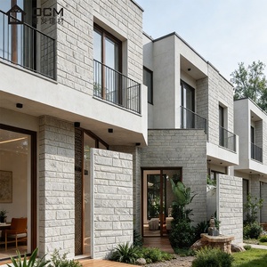 <strong>UK</strong> 3030*455*16mm Fibre Cement Weatherboard Cladding A1 Fireproof EN12467 CE for Hotel Apartment Villa Courtyard Exterior Wall - Product Image 1