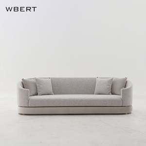 WBERT Italian Modern Comfort Fabric Modular <b>Sofa</b> Light Luxury 3-Person Seater with Premium Upholstery for Living Room and <b>Hotel</b> - Product Image 2