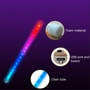 Bastón LED Profesional para <span class=keywords><strong>Malabares</strong></span> - Bastones <span class=keywords><strong>de</strong></span> <span class=keywords><strong>Contacto</strong></span> Luminosos con Efectos <span class=keywords><strong>de</strong></span> Cambio <span class=keywords><strong>de</strong></span> Color para Flow Arts - Product Image 1