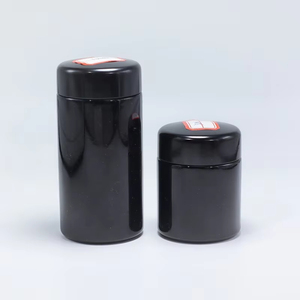 Tarro de almacenamiento ultravioleta de vidrio negro UV de 100ml, 200ml, 250ml, 500ml, 1000ml, tarro para cremas - Product Image 3
