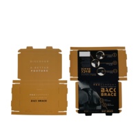 Boîte d'expédition en carton ondulé noir, petite, avec logo imprimé personnalisé, finition mate, recyclable, auto-assemblable