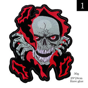 Patch brodé avec logo <span class=keywords><strong>Harley</strong></span>, avec fil à broder, patch dorsal pour équipe de moto, pour vêtements et accessoires de veste - Product Image 3