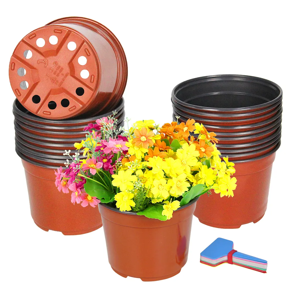 YUBO – pots de jardinière en plastique Double couleur, fournitures de jardin