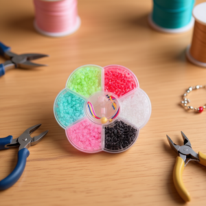 Set di perline ILAN 10x10cm, kit creativo colorato per la creazione di gioielli - Product Image 2