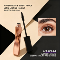 Nouveauté Mascara 4D Courbant et Allongeant, Marque Privée, Longue Tenue, Imperméable, Anti-Bavures, Emballage Personnalisé