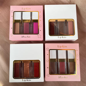 Juego de barras de labios mate, líquido, bajo MOQ, brillo de labios con juego de delineador de labios - Product Image 2