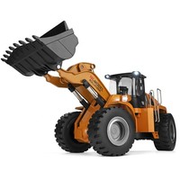Bulldozer de aleación de simulación eléctrica a escala 1/14, 14800-A, 2,4G, 4WD, modelo RC, características, Cable USB incluido, juguete de nivel experto para niños