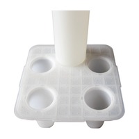 Réservoir de saumure carré Extrepure 70L en PE avec couvercle hermétique, réservoir de sel pour système adoucisseur d'eau, équipement de traitement de l'eau pour usine