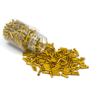 500 Pezzi Terminali per Cavi Bici in Lega, Tappi Colorati in Alluminio Placcato per Cavi Freno e <span class=keywords><strong>Deragliatore</strong></span>, Accessori Decorativi per Biciclette - Product Image 4