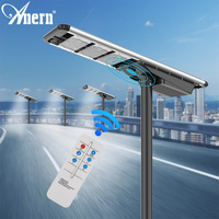 Lampe solaire LED intégrée Anern pour extérieur 300w 400w 500w avec caméra CCTV