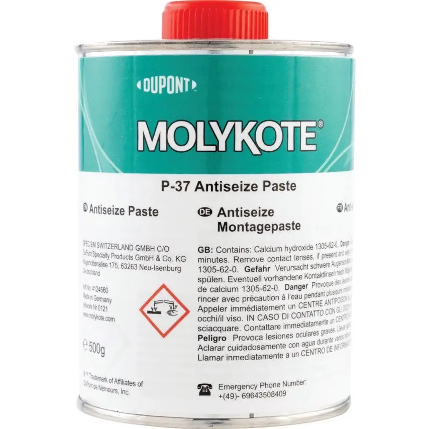 MOLYKOTE P-37 paste Extrem reine, feste Schmier mittel paste für Schraub verbindungen; enthält kein absichtliches Blei, Nickel, Schwefel