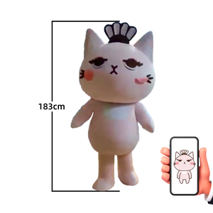 कस्टम प्लश शुभंकर पोशाक ब्रांड प्रचार और विपणन अभियानों के लिए बड़े आकार के नार्वल चरित्र सूट - Product Image 3