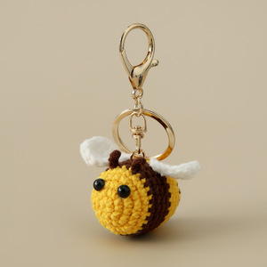 Llavero <span class=keywords><strong>de</strong></span> Peluche <span class=keywords><strong>de</strong></span> Abejita, Ecológico, Ligero, Hecho a Mano, Colgante para Bolsa, Accesorios, <span class=keywords><strong>Amigurumi</strong></span>, Juguetes <span class=keywords><strong>de</strong></span> Ganchillo, Tejido, Amarillo - Product Image 5