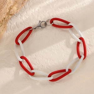 Jingciren Boutique <b>Cross</b>-border New Explosions Hollow Chain Cartoon Color <b>Bracelet</b> Stitching Fashion Temperament <b>Bracelet</b> - Product Image 3