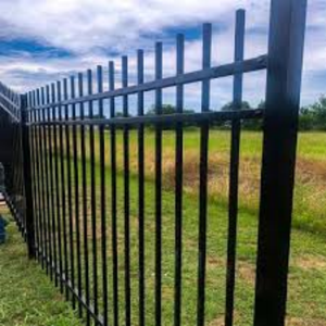 Punta de Lanza Decorativa para Cercas de Jardín, de Hierro Forjado, Punta de Lanza de Acero Negro Forjado, Valla Metálica de Seguridad de 3 Rieles - Product Image 2