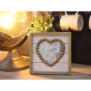 Cadre photo en bois style loft parisien, rustique, vintage, à fixer au mur, 5x5 pouces, non fini - Product Image 3