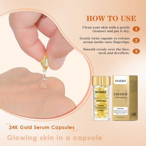 Beste Verkoop Collageen Hydraterende Capsules Serum Goud <span class=keywords><strong>24K</strong></span> Gezichts Bleken Huidverzorging Gezicht Etherische Olie <span class=keywords><strong>24K</strong></span> Goud Serum Capsules - Product Image 4