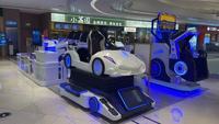 Simulateur de course automobile en réalité virtuelle pour enfants, siège de cockpit, expérience de course complète, construction en métal et plastique, pour les enfants de 8 ans et plus