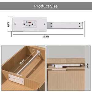 Flush Mounted Power Outlet With Drawer Design Embedded <strong>Socket</strong> Bedside Cabinet Hidden <strong>Socket</strong> Furniture Drawer Outlet - Product Image 5