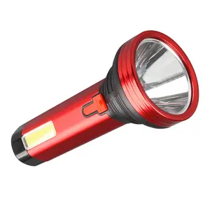 Fashion Outdoor Portable Led Flashlight Waterproof Emergency Led Rechargeable Flashlight Led Torch Light Camping Torch