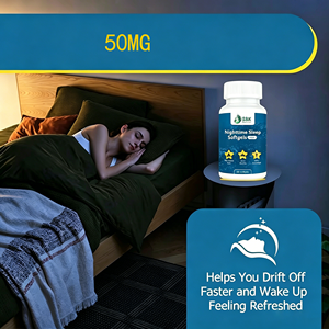 Suplemento Dietético en Cápsulas Blandas para Dormir por la Noche, Marca Personalizada OEM, Mejora la Calidad del Sueño y Promueve el Sistema Inmunológico para Adultos - Product Image 5