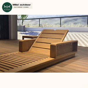 Chaise longue en teck moderne et minimaliste pour l'extérieur, directement <span class=keywords><strong>de</strong></span> l'usine, pour la piscine, la plage, le <span class=keywords><strong>bain</strong></span> <span class=keywords><strong>de</strong></span> <span class=keywords><strong>soleil</strong></span> ou le lit <span class=keywords><strong>de</strong></span> bronzage - Product Image 4