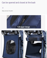 Poussette pliable pour animaux de compagnie à 4 roues, transporteur léger pour chiens, Coche Mascota, Hundewagen, Carro Asistencia Mascota