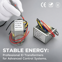 Transformador de Potencia de Doble Salida EI57-24VA, 220V a 12V 2A, 24V 0.5A, Bobinado de Cobre Puro, Transformador de Potencia Estable para la Industria
