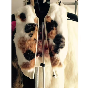 Ropa de moda para niños <span class=keywords><strong>Abrigos</strong></span> de piel real Chaleco de piel para niños - Product Image 1