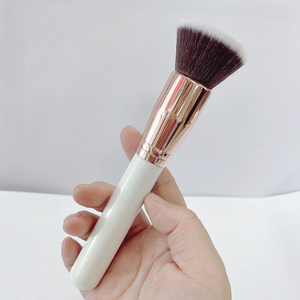 Pennello <span class=keywords><strong>per</strong></span> trucco di lusso pennello <span class=keywords><strong>per</strong></span> fondotinta piatto <span class=keywords><strong>per</strong></span> polvere di <span class=keywords><strong>crema</strong></span> liquida Pro setole sintetiche Dense di qualità - Product Image 4