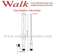 Antena de goma GSM 3G Gprs multibanda Flexible de 5 Dbi con repetidor de alta ganancia plegable Sma macho