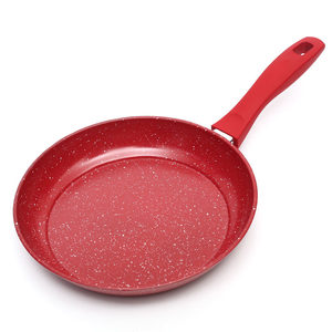 Ensemble de poêles à frire en acier et Carton avec revêtement en céramique, ustensile de cuisine rouge de grande taille et de Style Simple - Product Image 3