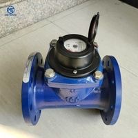 Digital Low Power Plastic Brass Stainless Steel Cast Iron Ultrasonic Water Meter with LCD Display Wide Range Ratio