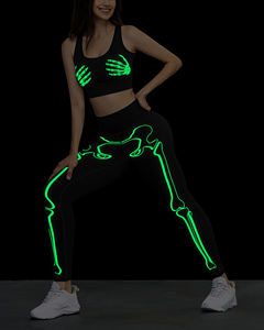 Productos de Dropshipping 2024 Nuevo Diseño al por Mayor Conjuntos de Yoga de <span class=keywords><strong>Halloween</strong></span> Personalizados de Alta Calidad Leggings Conjuntos de Fitness para Gimnasio para Mujer - Product Image 3