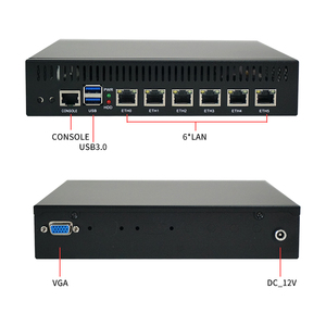 BKHD Recomienda 9 pulgadas Negro 6*2,5G Intel Core I3-1115G4 Cortafuegos de red VPN Hardware Linux - Product Image 1