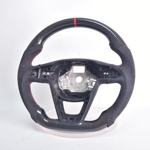 Volante de coche mejorado para Seat <span class=keywords><strong>Leon</strong></span> <span class=keywords><strong>Cupra</strong></span> Mk3 2013 2014 2015 2016 2017 2018 <span class=keywords><strong>2019</strong></span> volante de carbono de gamuza - Product Image 6