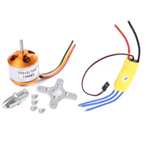 XXD A2212 2212 1400KV Motor sin escobillas 30A ESC asiento de montaje 8060 RC ala fija helicóptero hélice kit DIY