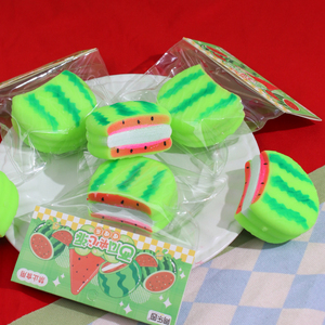Jouet à presser créatif en forme de pastèque de 7 cm, facile à manipuler, en TPR rempli de farine, anti-stress, cadeau pour enfants et adultes - Product Image 5