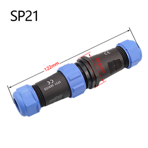 Водонепроницаемые авиационные разъемы SP21 IP68 из меди и нейлона, 2/3/4/5/7/9/12-контактные, гнездовые и штекерные, для наружного промышленного применения, силовой штекер - Product Image 3