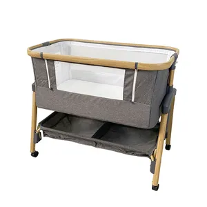French Crib Sleeper 3 In 1New Foldable Beds Cribs 4 In 1 baby bed crib for Sell