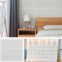 Papier peint en mousse autocollante en briques DIY, autocollant mural 3D pour la décoration de la maison